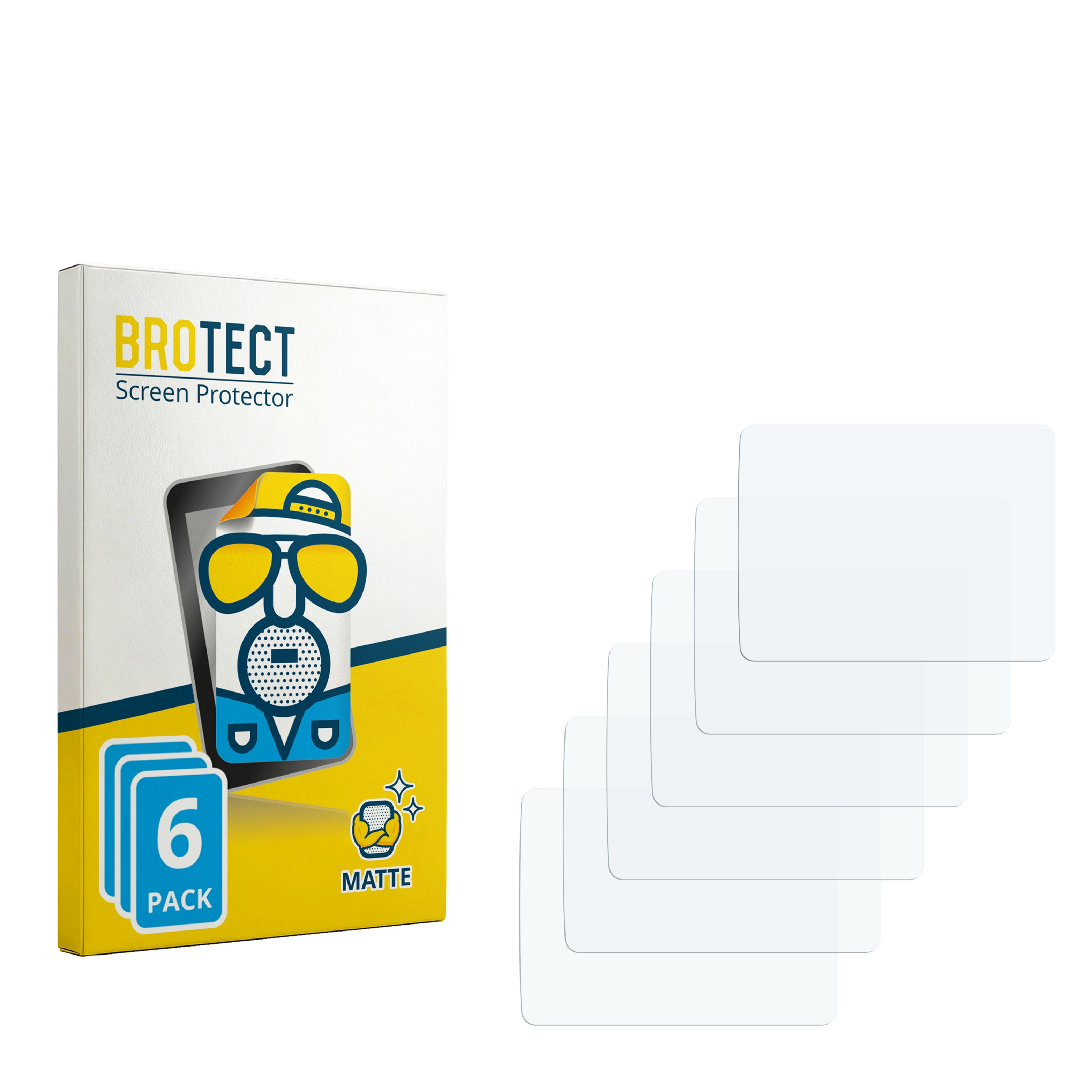BROTECT Displayschutzfolie Box mit 6 matten Schutzfolien
