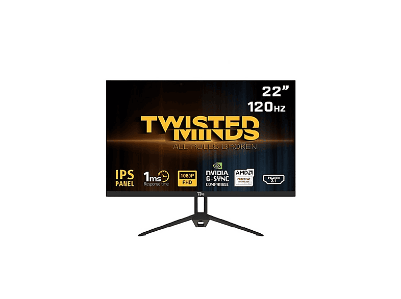 TWISTED MINDS TM22FHD120IPS IPS 22 inç Full-HD 1 ms 120 Hz Gaming Monitör Siyah