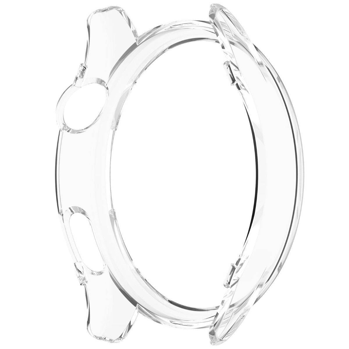 Una copertura trasparente per orologio in plastica che si adatta al quadrante.