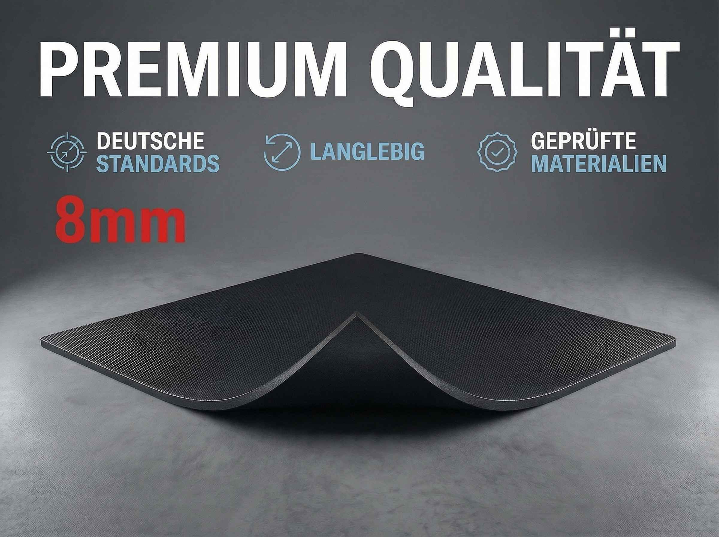 Premium-Qualität 8mm Matte: Deutsche Standards, langlebig, geprüfte Materialien.