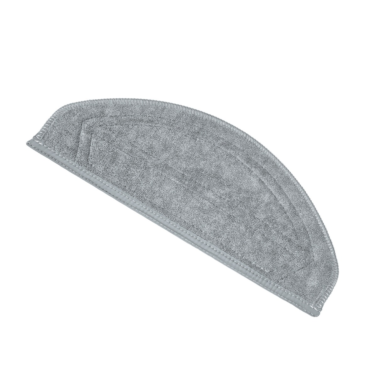 Panno mocio in microfibra grigio a ventaglio con cuciture.