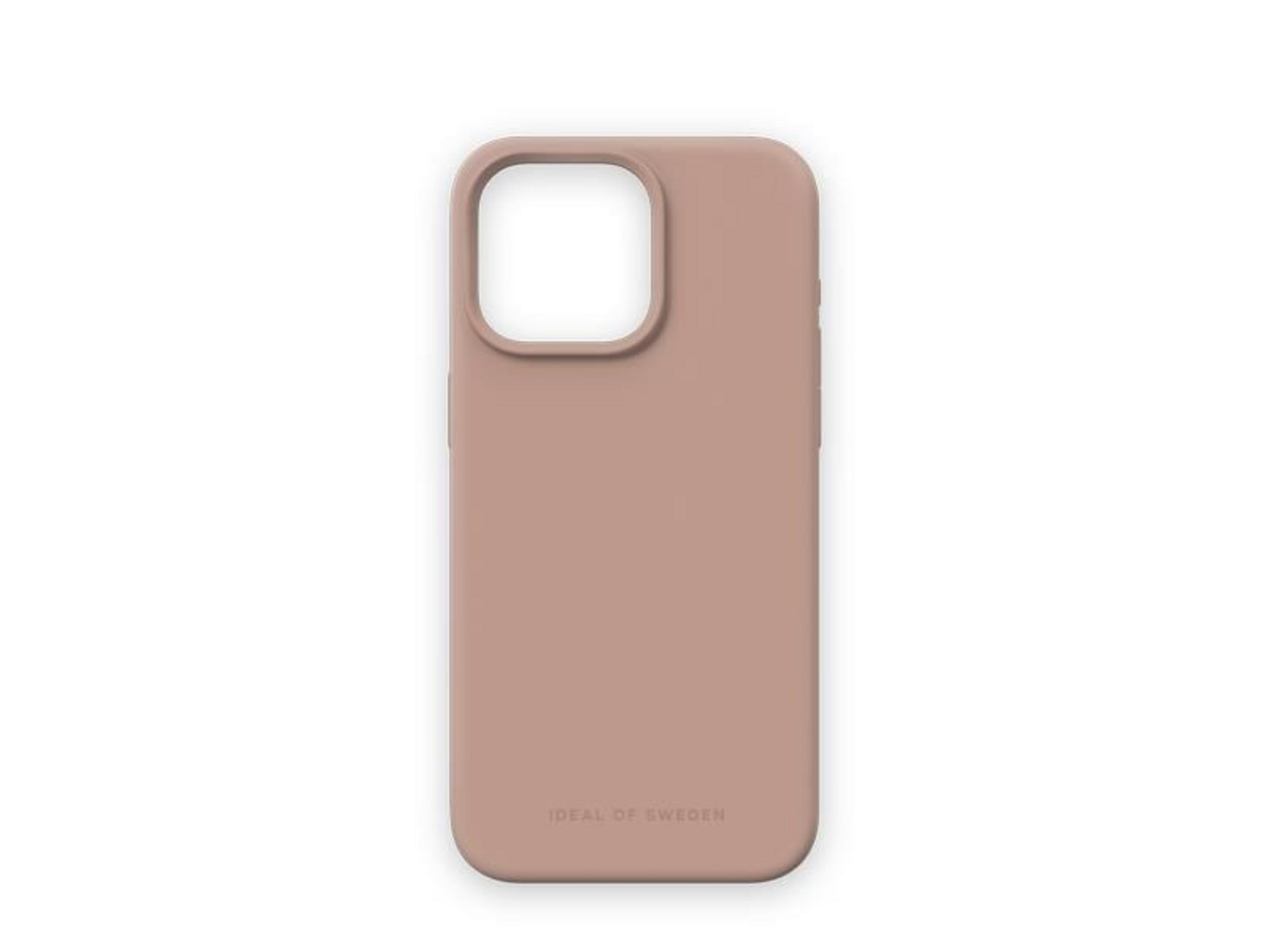Kamera kesimli tozlu pembe renkli telefon kılıfı.