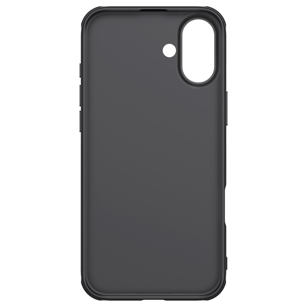 Eine dunkelgraue Smartphone-Hülle mit Aussparungen für Kamera und Tasten.