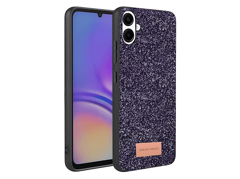 NEWFACE Samsung Galaxy A07 4g Uyumlu Bright Simli Kapak Telefon Kılıfı Derin Mor