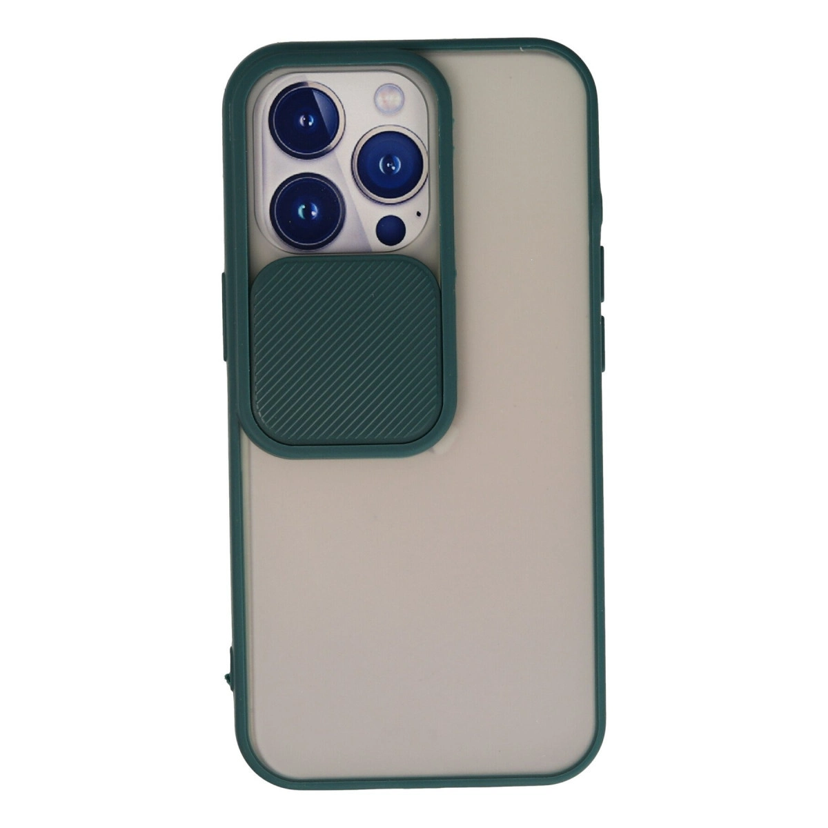Arkada kamera koruması ve nervürlü desene sahip telefon kılıfı.