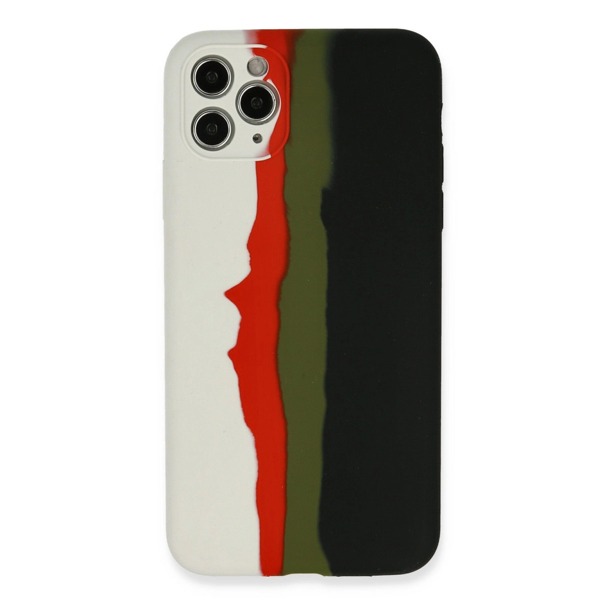 NEWFACE iPhone 11 Pro Uyumlu Ebruli Lansman Silikon Telefon Kılıfı Beyaz