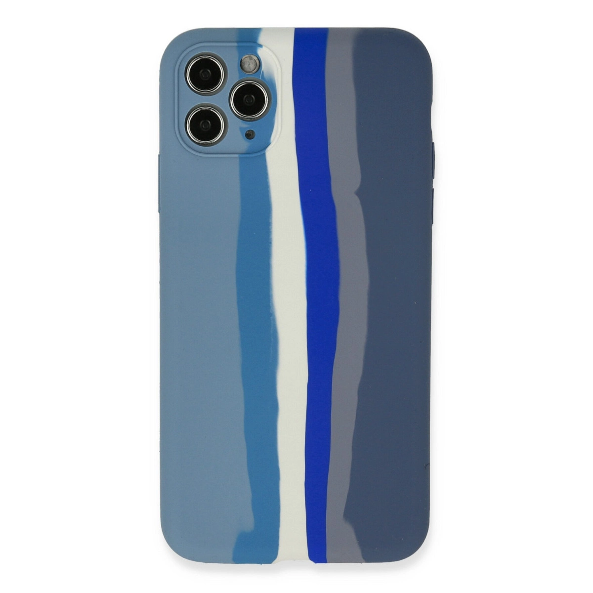 NEWFACE iPhone 11 Pro Uyumlu Ebruli Lansman Silikon Telefon Kılıfı Mavi