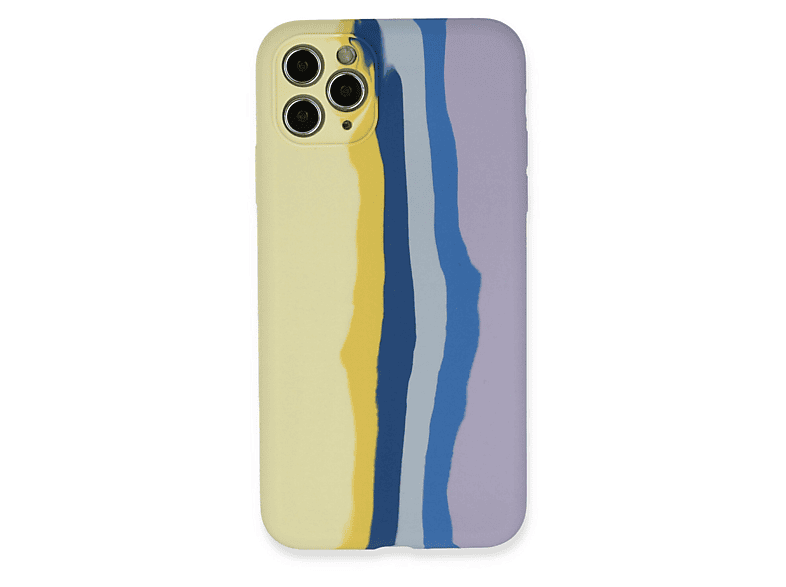 NEWFACE iPhone 11 Pro Uyumlu Ebruli Lansman Silikon Telefon Kılıfı Sarı