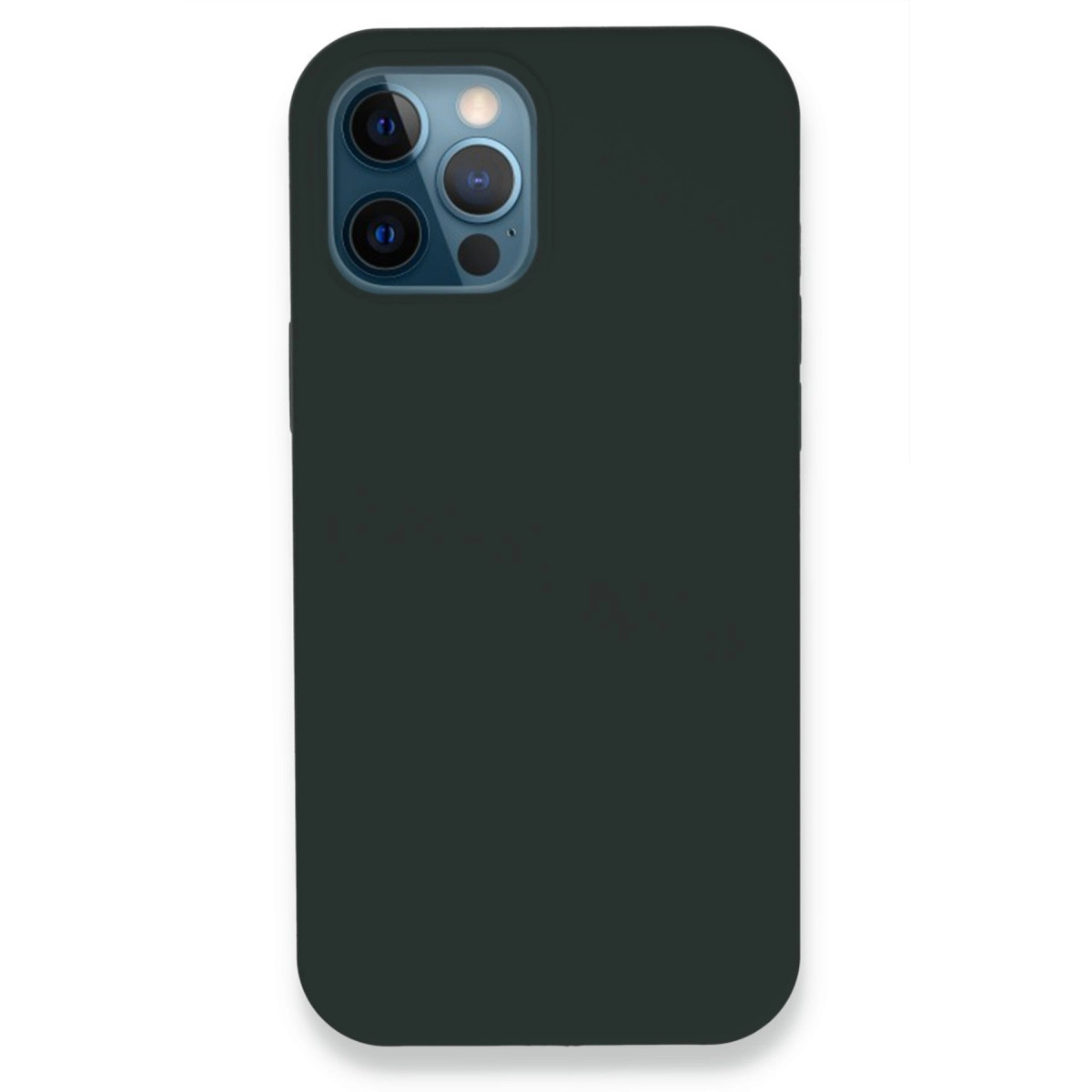 NEWFACE iPhone 12 Pro Uyumlu Lansman Legant Silikon Telefon Kılıfı Koyu Yeşil