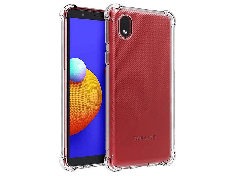 NEWFACE Samsung Galaxy A01 Core Uyumlu Olex Tpu Silikon Telefon Kılıfı Şeffaf