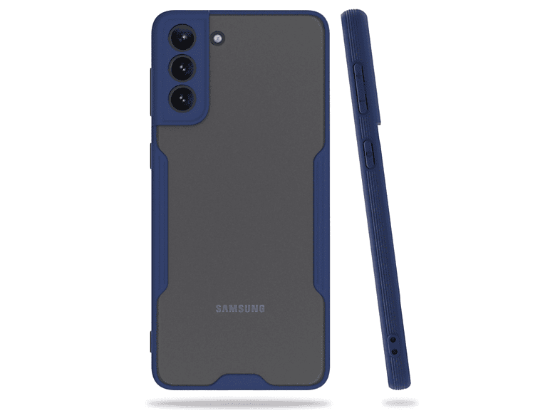 NEWFACE Samsung Galaxy S21 Plus Uyumlu Platin Silikon Telefon Kılıfı Lacivert