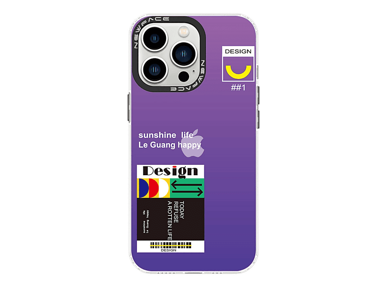 NEWFACE iPhone 13 Pro Uyumlu Estoril Desenli Kapak Telefon Kılıfı Çok Renkli