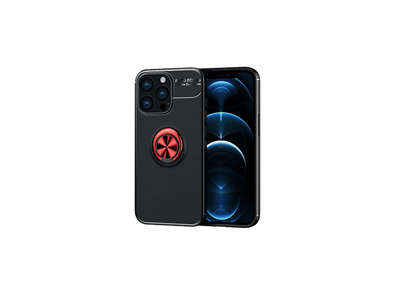 NEWFACE iPhone 13 Pro Max Uyumlu Range Yüzüklü Silikon Telefon Kılıfı Siyah
