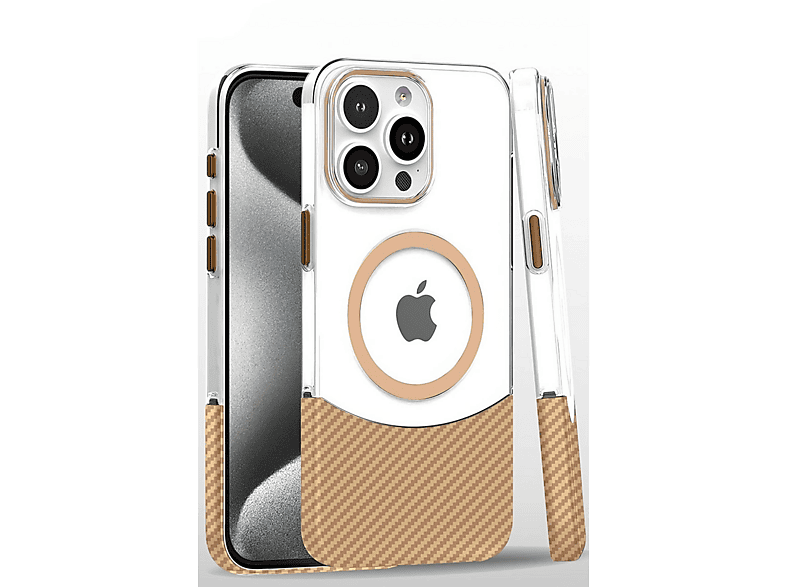 NEWFACE iPhone 16 Pro Uyumlu Carbon Puzzle Magsafe Kapak Telefon