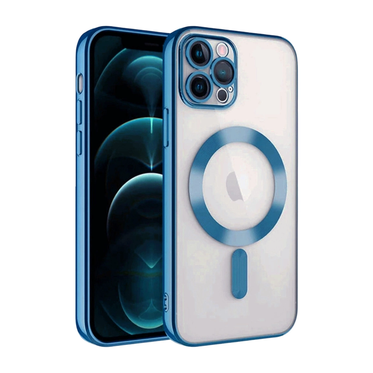NEWFACE iPhone 13 Pro Uyumlu Kross Magneticsafe Kapak Telefon Kılıfı Sierra Blue