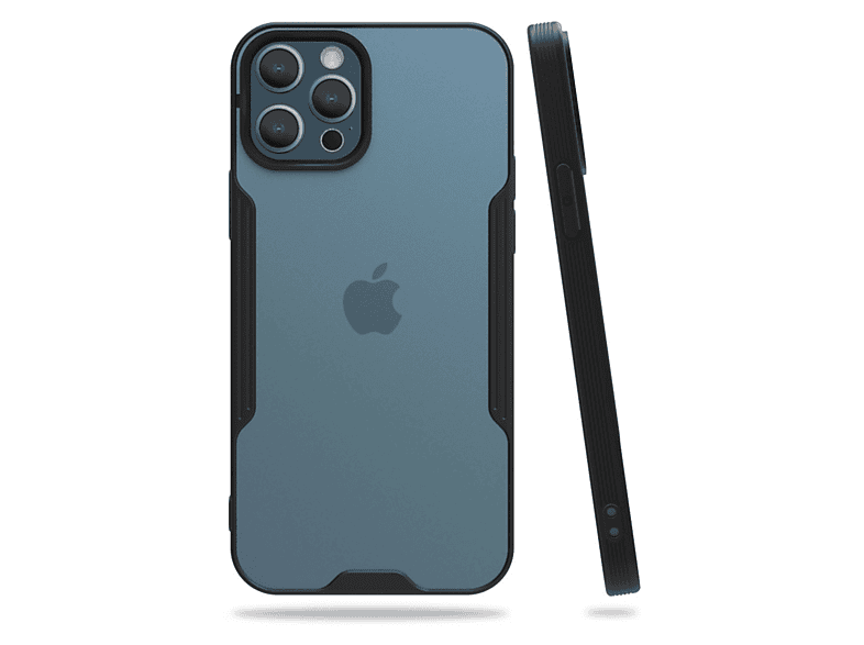 NEWFACE iPhone 12 Pro Max Uyumlu Platin Silikon Telefon Kılıfı Siyah