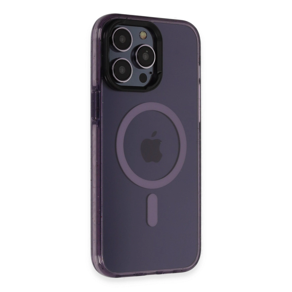 NEWFACE iPhone 14 Pro Max Uyumlu Tigra Magsafe Kapak Telefon Kılıfı Derin Mor