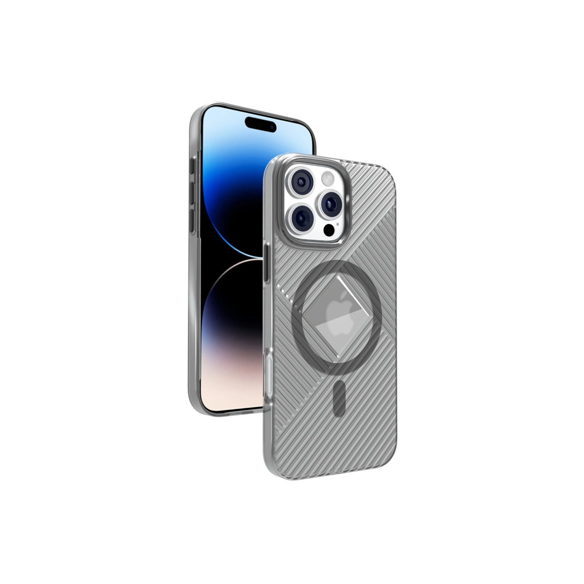 NEWFACE iPhone 16 Pro Uyumlu Stella PC Sert Magsafe Telefon Kılıfı Siyah