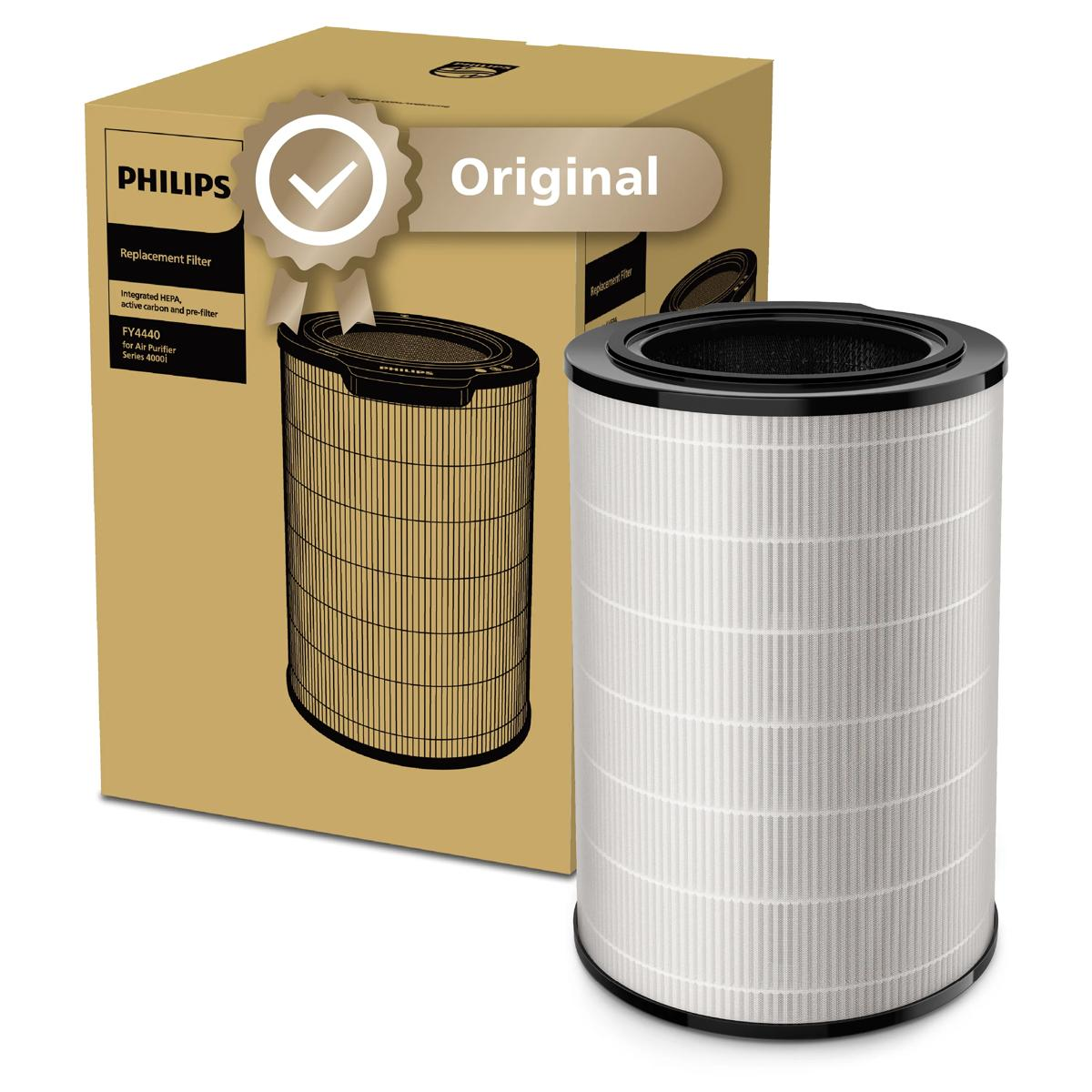 Filtro aria ricambio Philips FY4440 per Serie 4000, con HEPA, carbone e prefiltro.