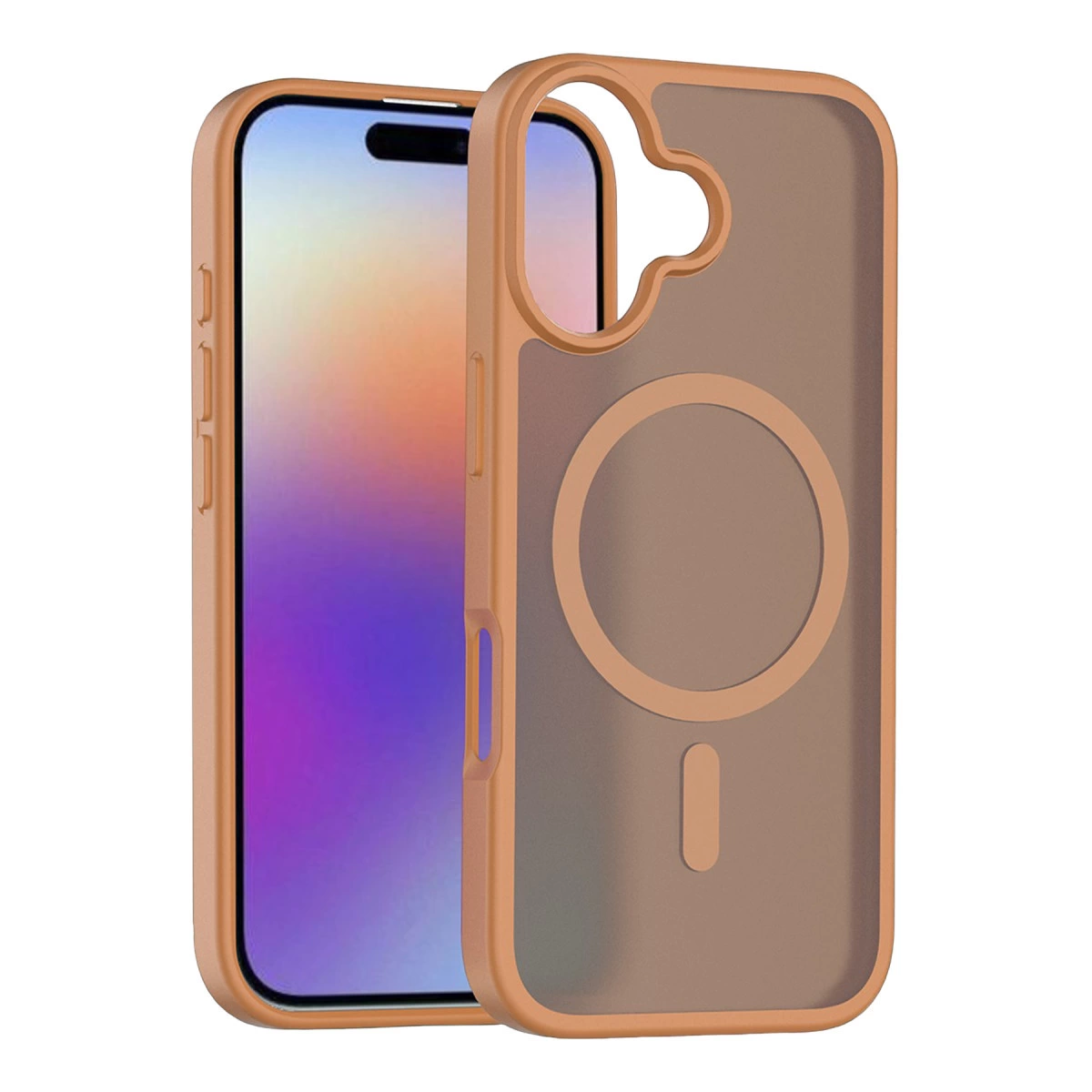 NEWFACE iPhone 17 Uyumlu Jota Magsafe Kapak Telefon Kılıfı Çöl Titanyum