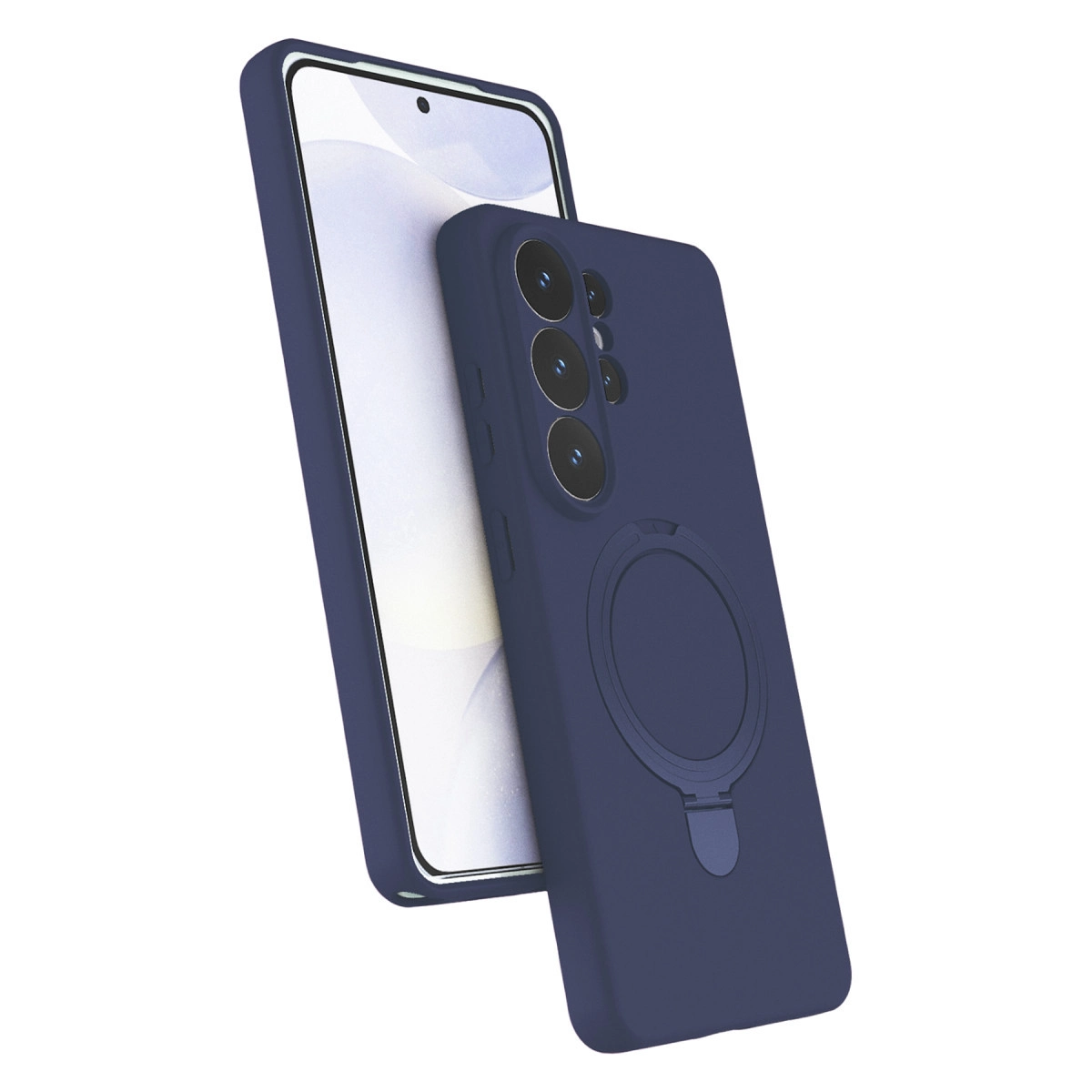 NEWFACE Samsung Galaxy S26 Ultra Uyumlu Regal Magsafe Standlı Kapak Telefon Kılıfı Lacivert