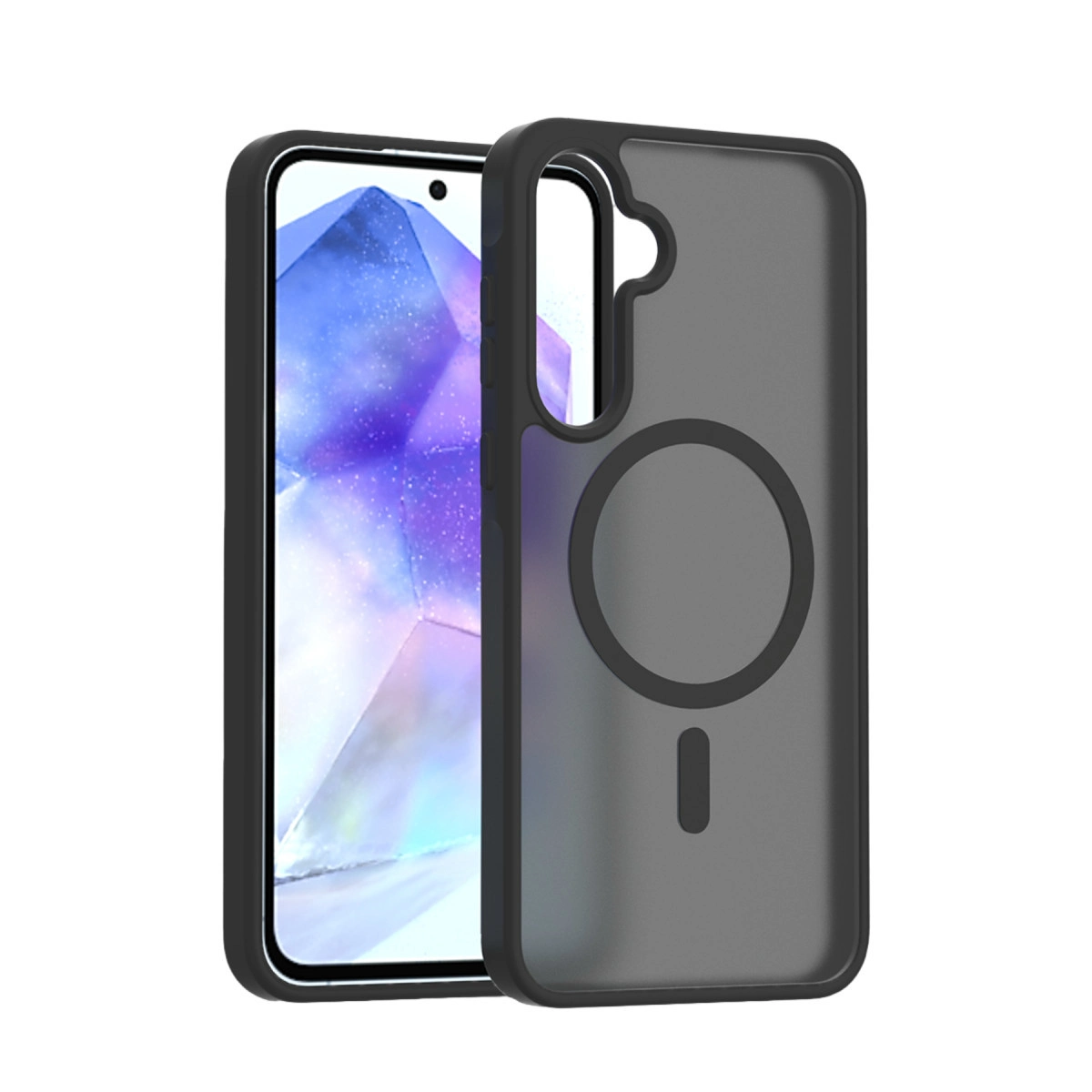 NEWFACE Samsung Galaxy A55 5G Uyumlu Jota Magsafe Kapak Telefon Kılıfı Siyah