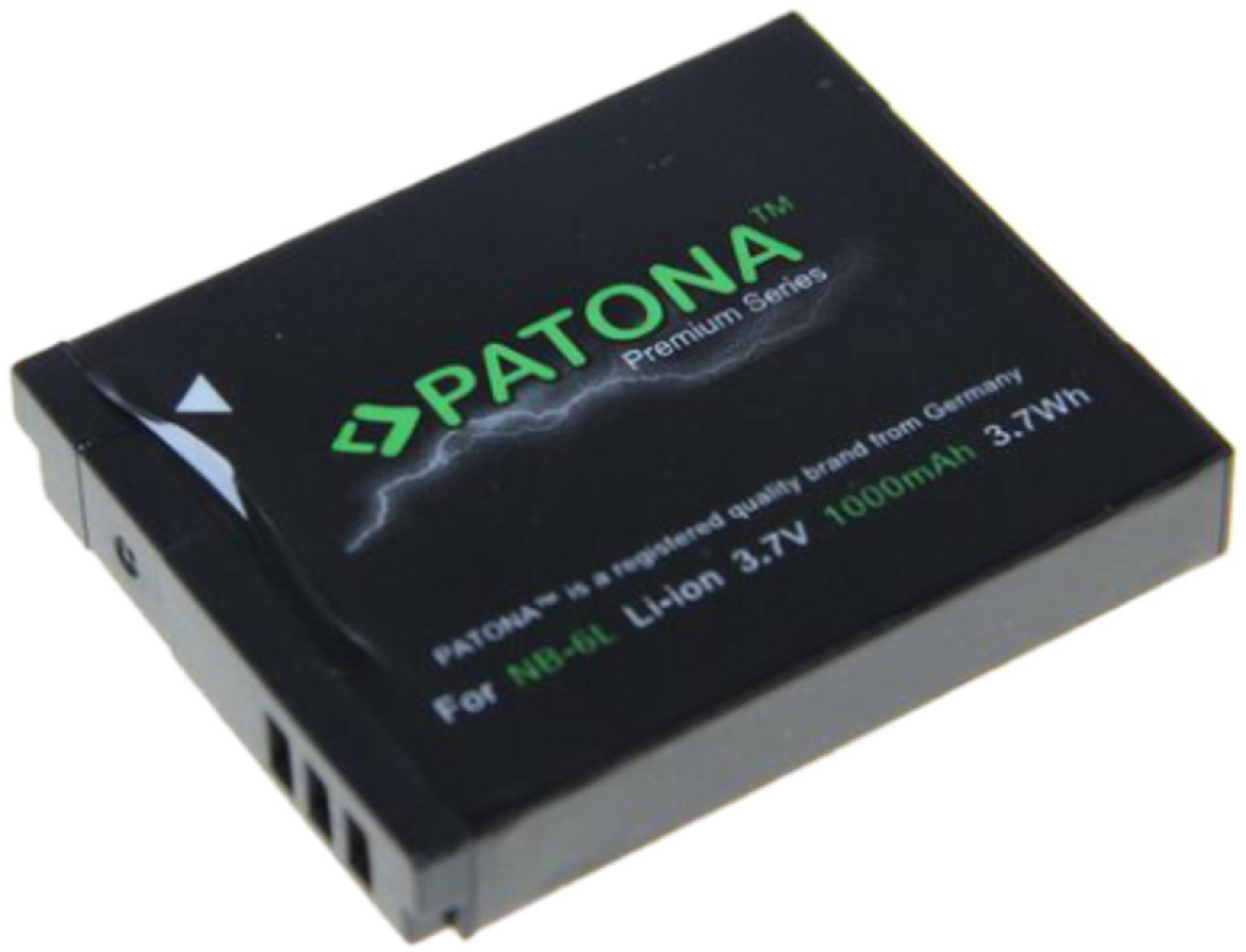 Schwarzer Akku mit grüner Schrift und Blitzsymbol.