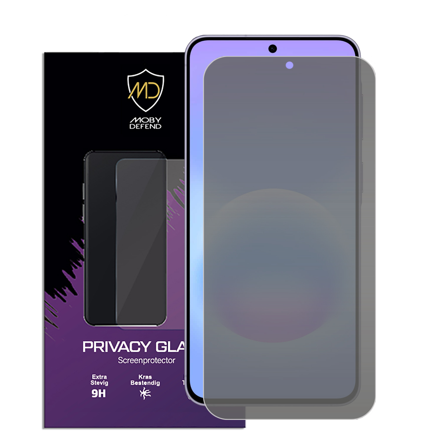 Emballage et protecteur d'écran de confidentialité pour smartphone.