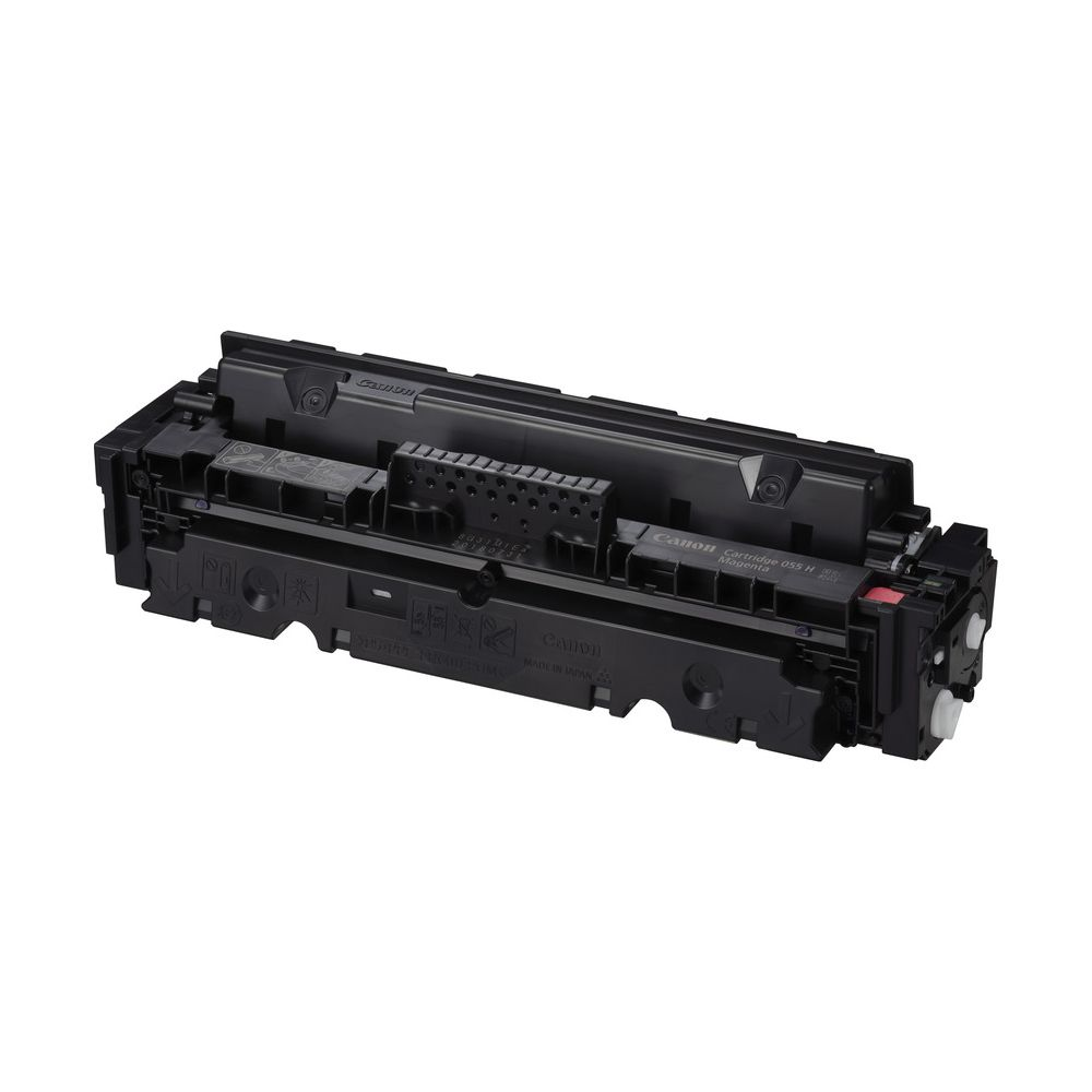 Black Canon 055 H magenta toner cartridge with visible markings and ports.