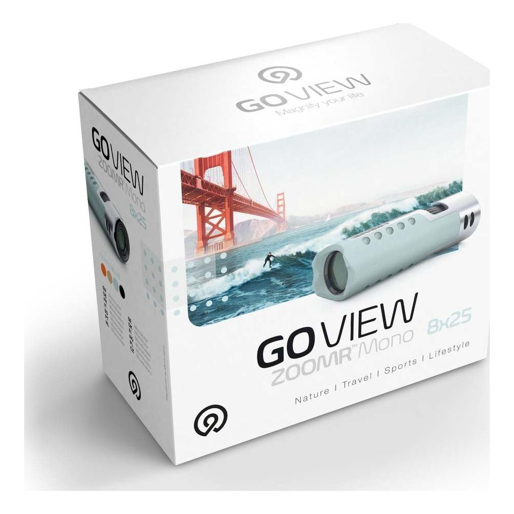 Confezione con Ponte Golden Gate, surfista e monocolo.