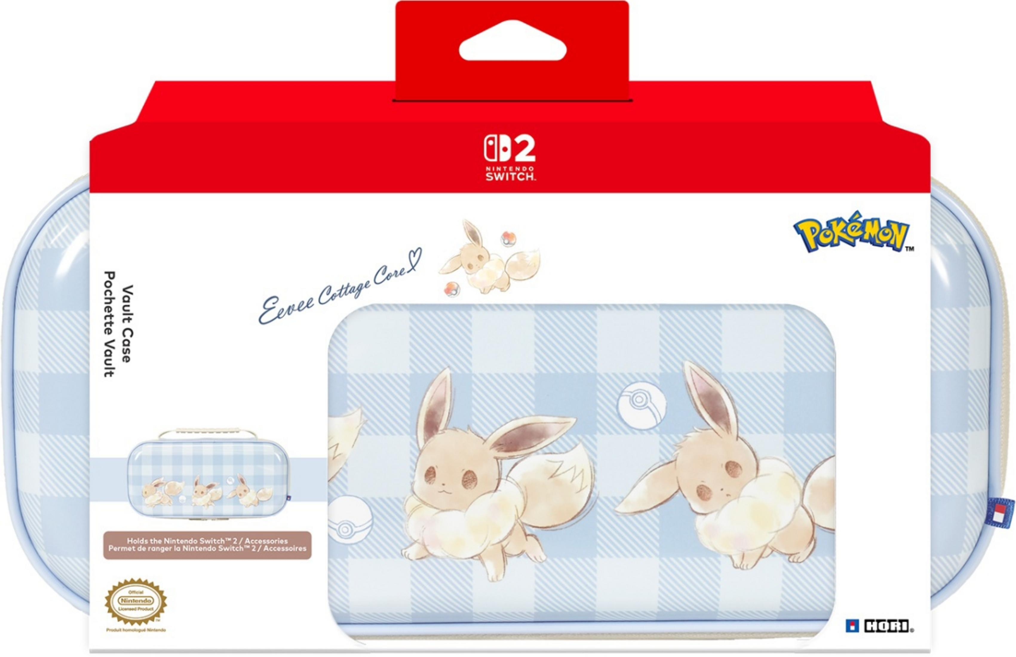 Embalaje de funda Nintendo Switch con diseño Evoli cottagecore.