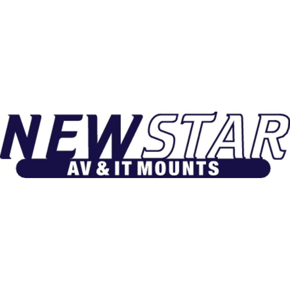 Logo: Le parole NEW STAR in blu scuro, con AV & IT MOUNTS sotto.
