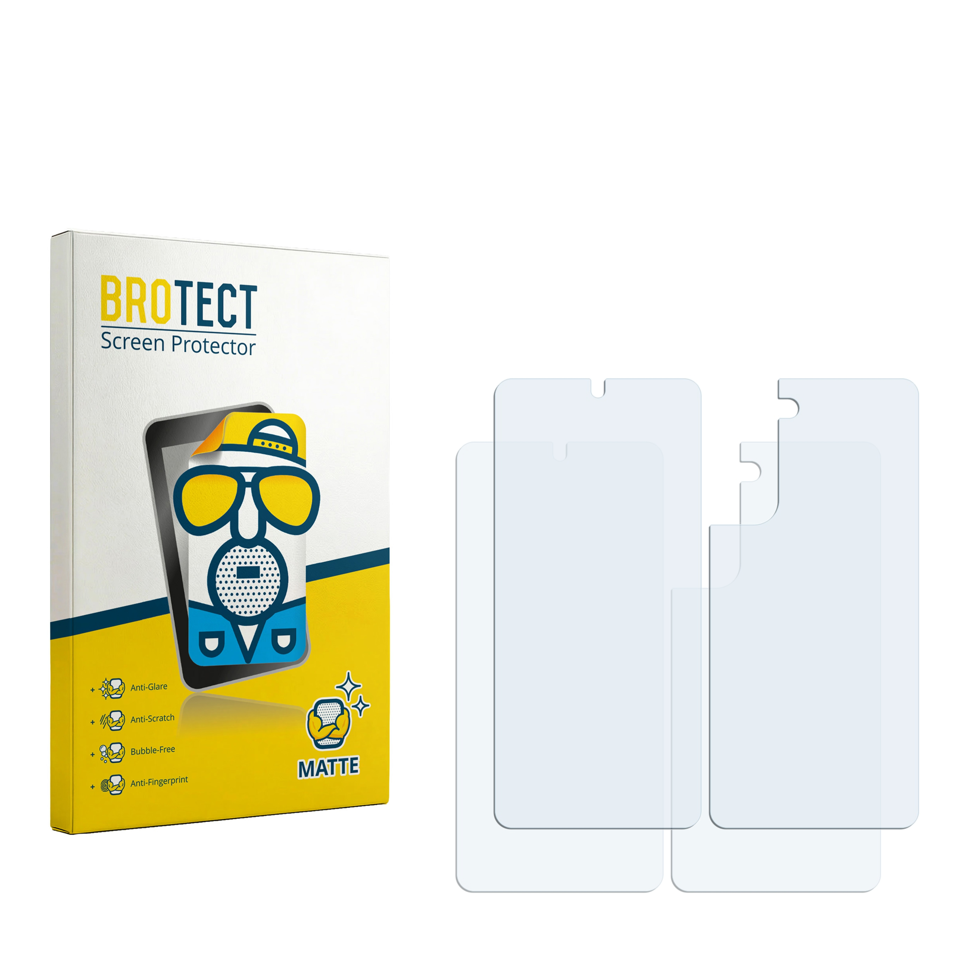 BROTECT Displayschutzfolien-Box mit Anti-Glare, Anti-Kratz, blasenfrei, Anti-Fingerabdruck.