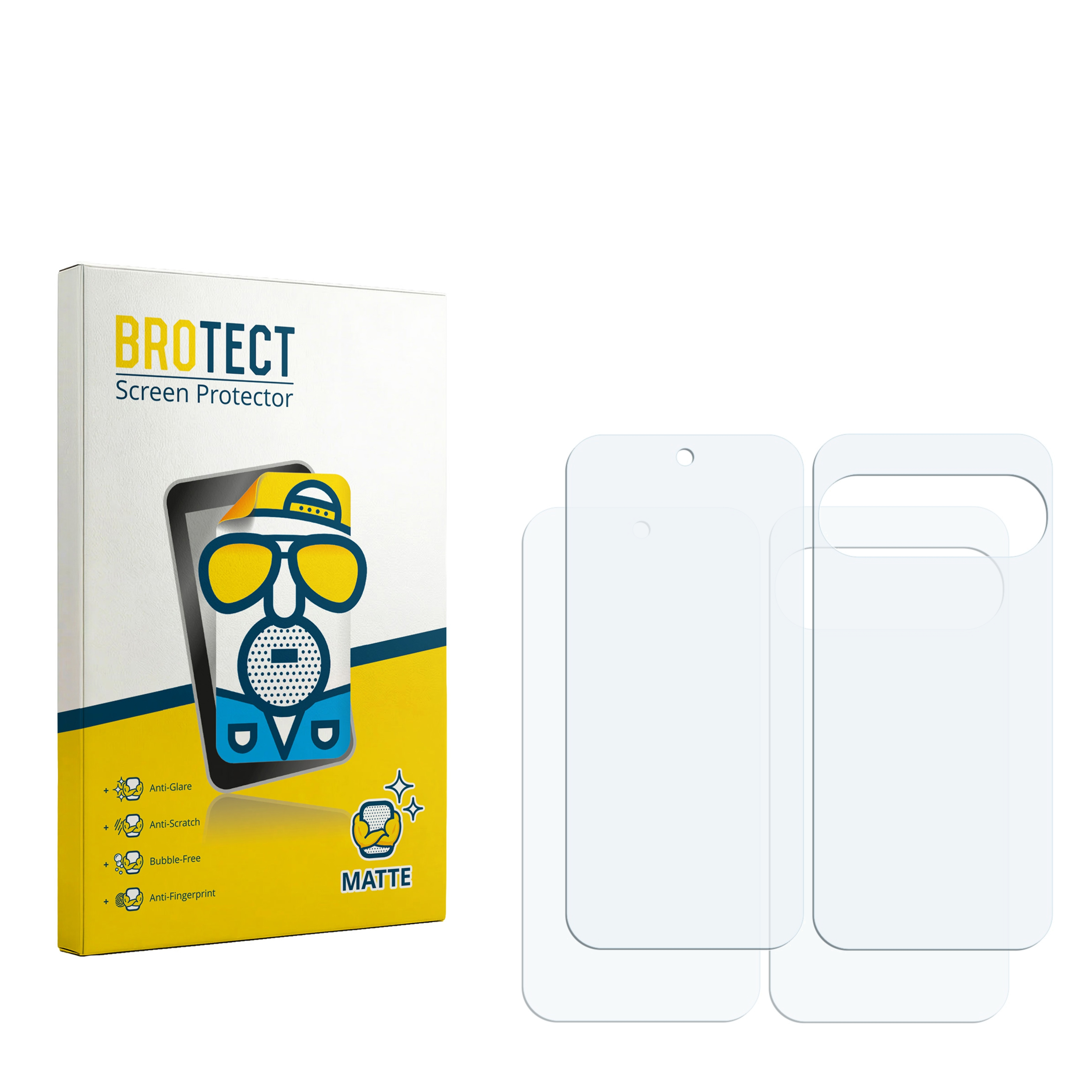 Brotect Displayschutzfolie-Verpackung mit zwei Schutzfolien.