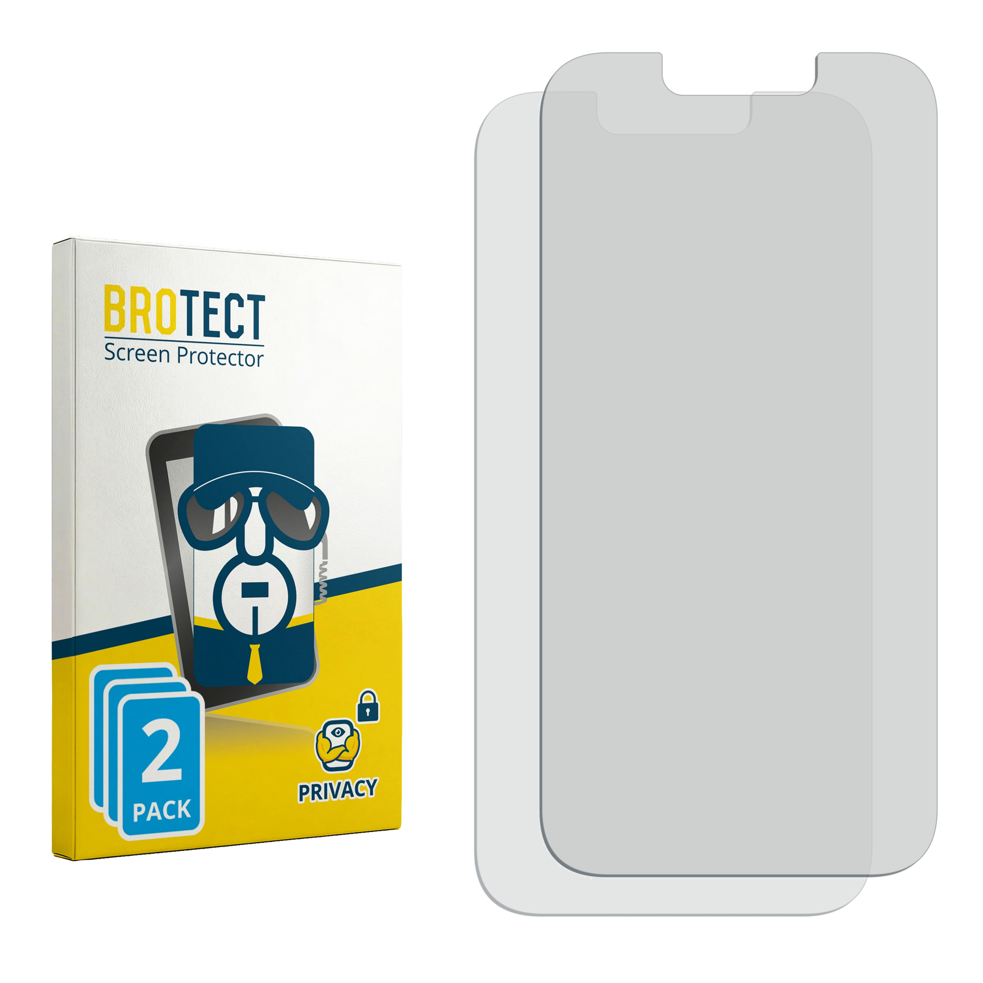 Verpackung für BROTECT Displayschutzfolie, 2er Pack, mit zwei Schutzfolien.
