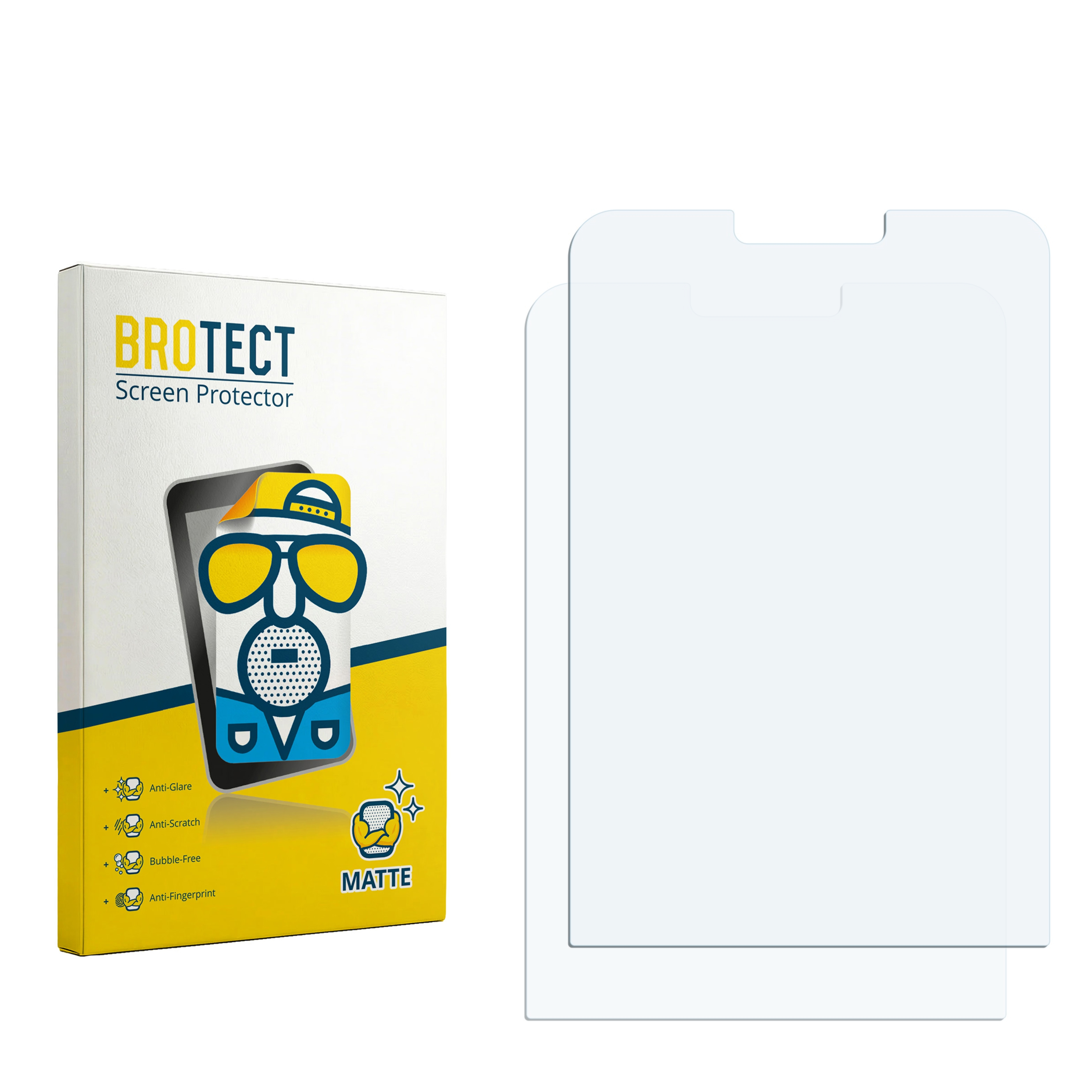 Brotect Matt-Schutzfolie: Anti-Glare, Anti-Kratz, blasenfrei, Anti-Fingerabdruck.