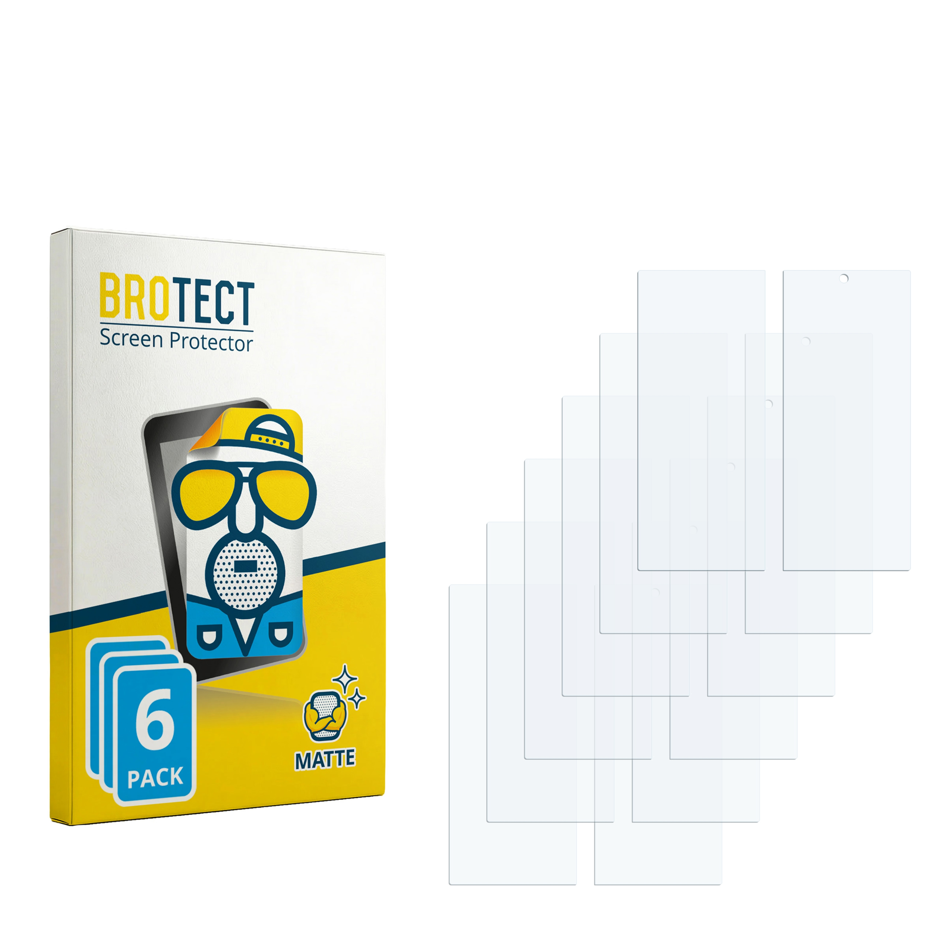 BROTECT Displayschutzfolie 6er Pack und lose Schutzfolien