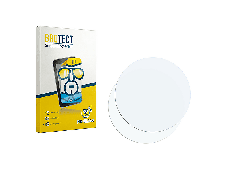 BROTECT Glas Screen Protector voor Garmin Instinct 3 AMOLED (50 mm) Schermbeschermer [9H Hardheid, Beschermglas-Folie niet Gehard Glas