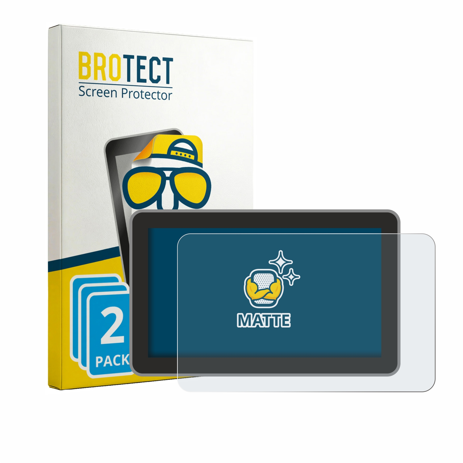 BROTECT Displayschutzfolie, 2er Pack, für ein Tablet mit matter Oberfläche.