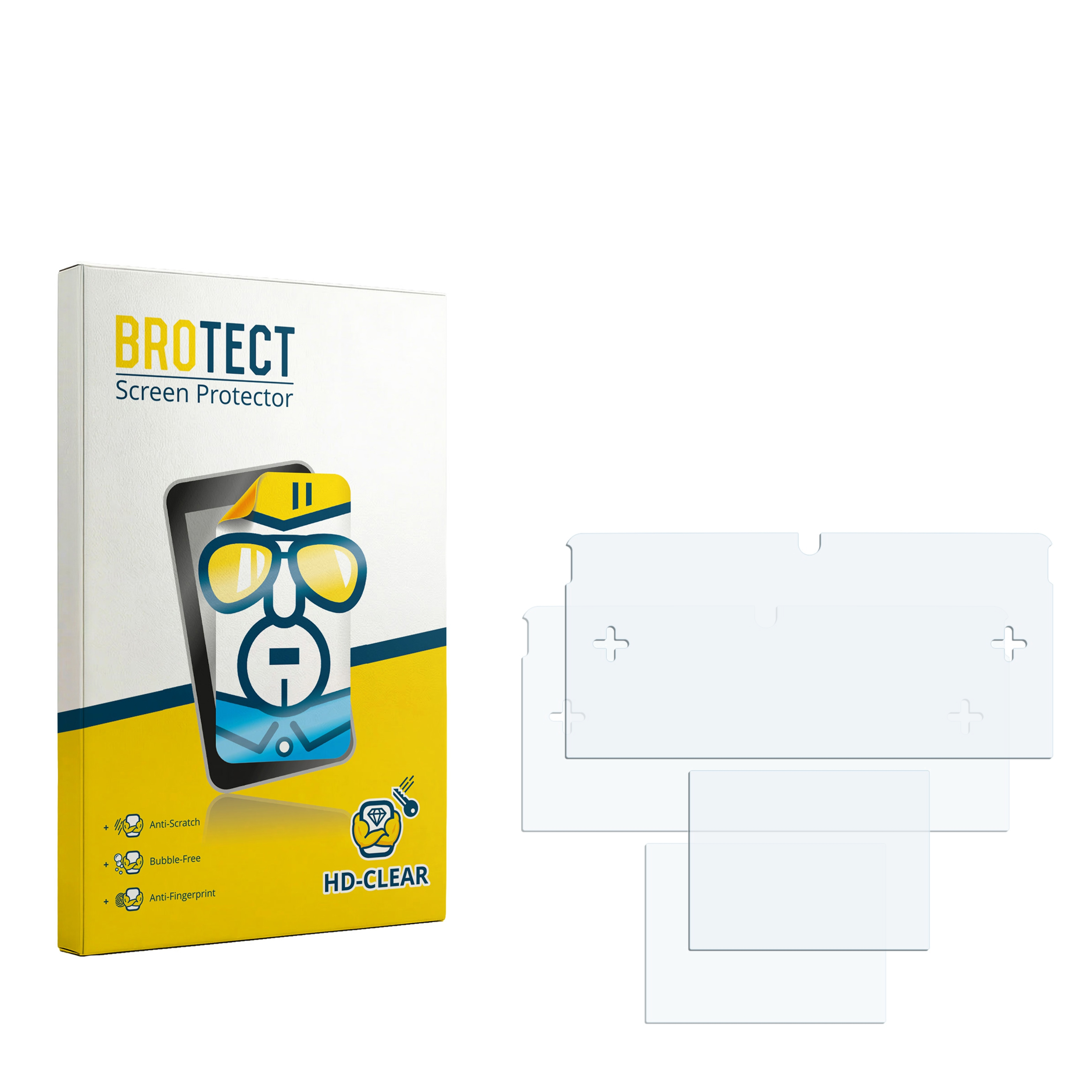 Schutzfolie und Verpackung mit "BROTECT Screen Protector" Logo.