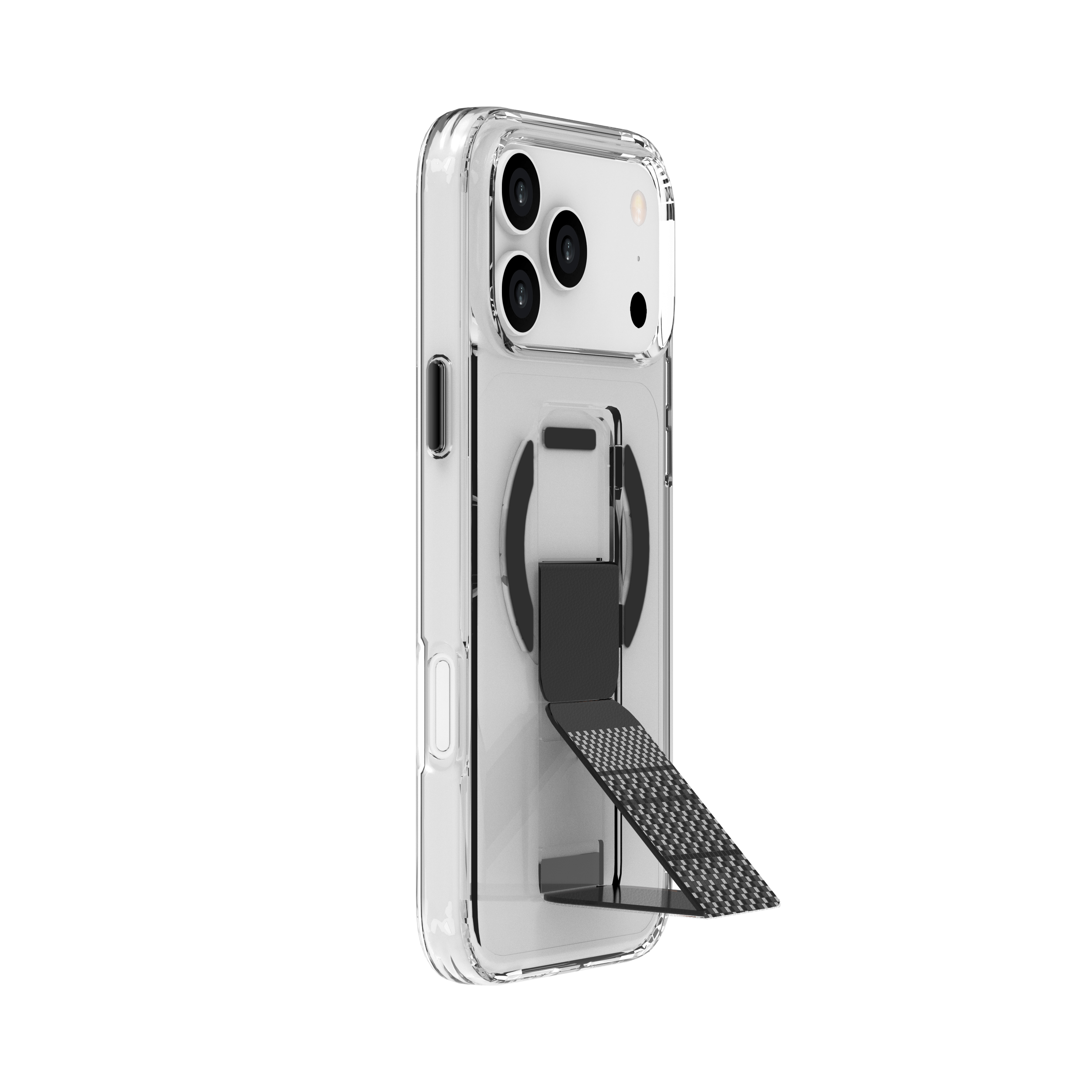 PIILI iPhone 17 Pro Max Steady Carbon Magsafe Telefon Kılıfı Siyah