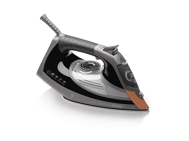 ARZUM AR693 Steamart Lux 3000 W Buharlı Ütü Siyah