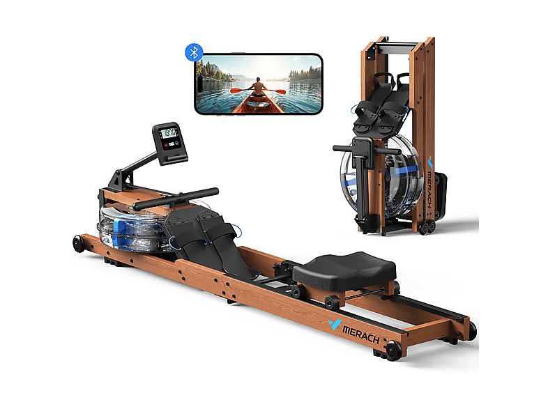 MERACH R28 Rudergerät, Holzfarbe | MediaMarkt