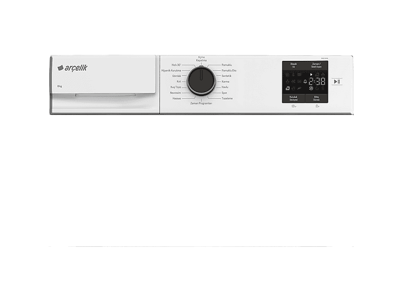 ARCELIK 802 KMX Enerji Sınıfı 8 kg Çamaşır Kurutma Makinesi Beyaz