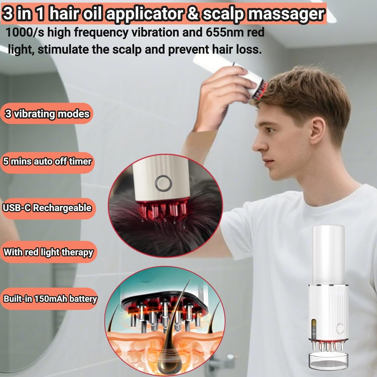 ALLGOODSBRAND Vibrationsmassage, Serumapplikation Kopfmassagegert |  MediaMarkt