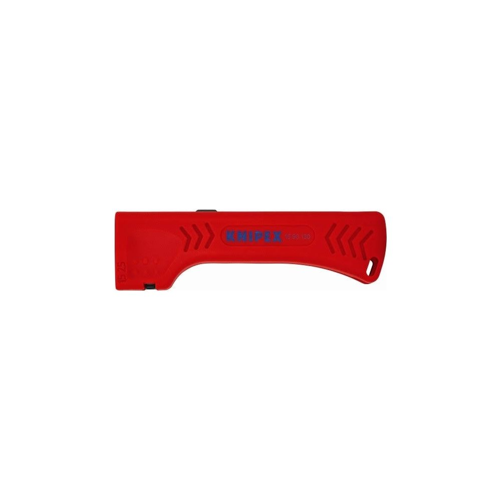 Un spelafili rosso con logo KNIPEX e numero modello 16 95 130.