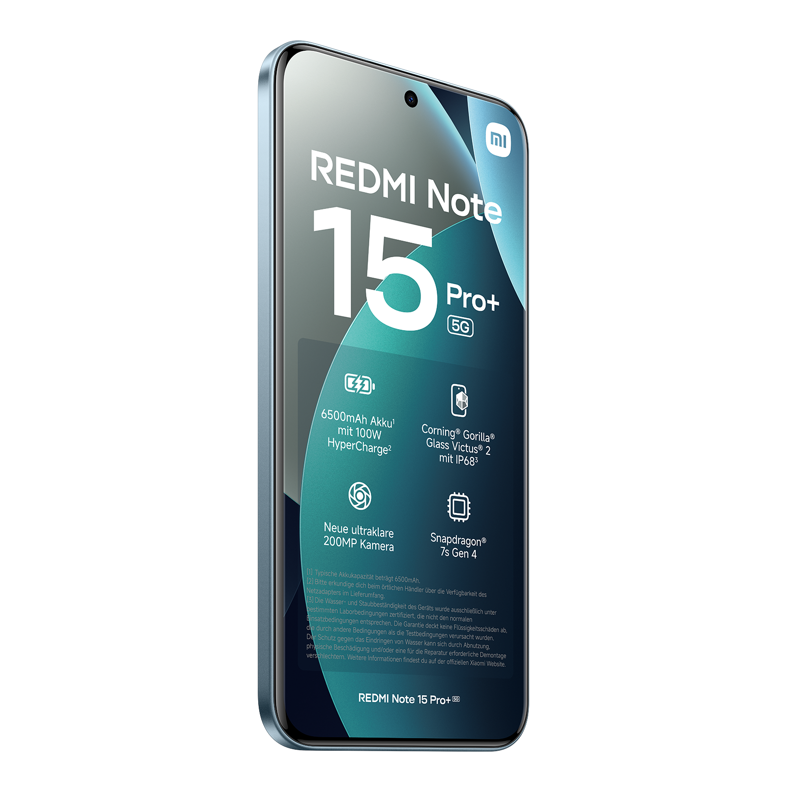 A smartphone displaying REDMI Note 15 Pro+ 5G.