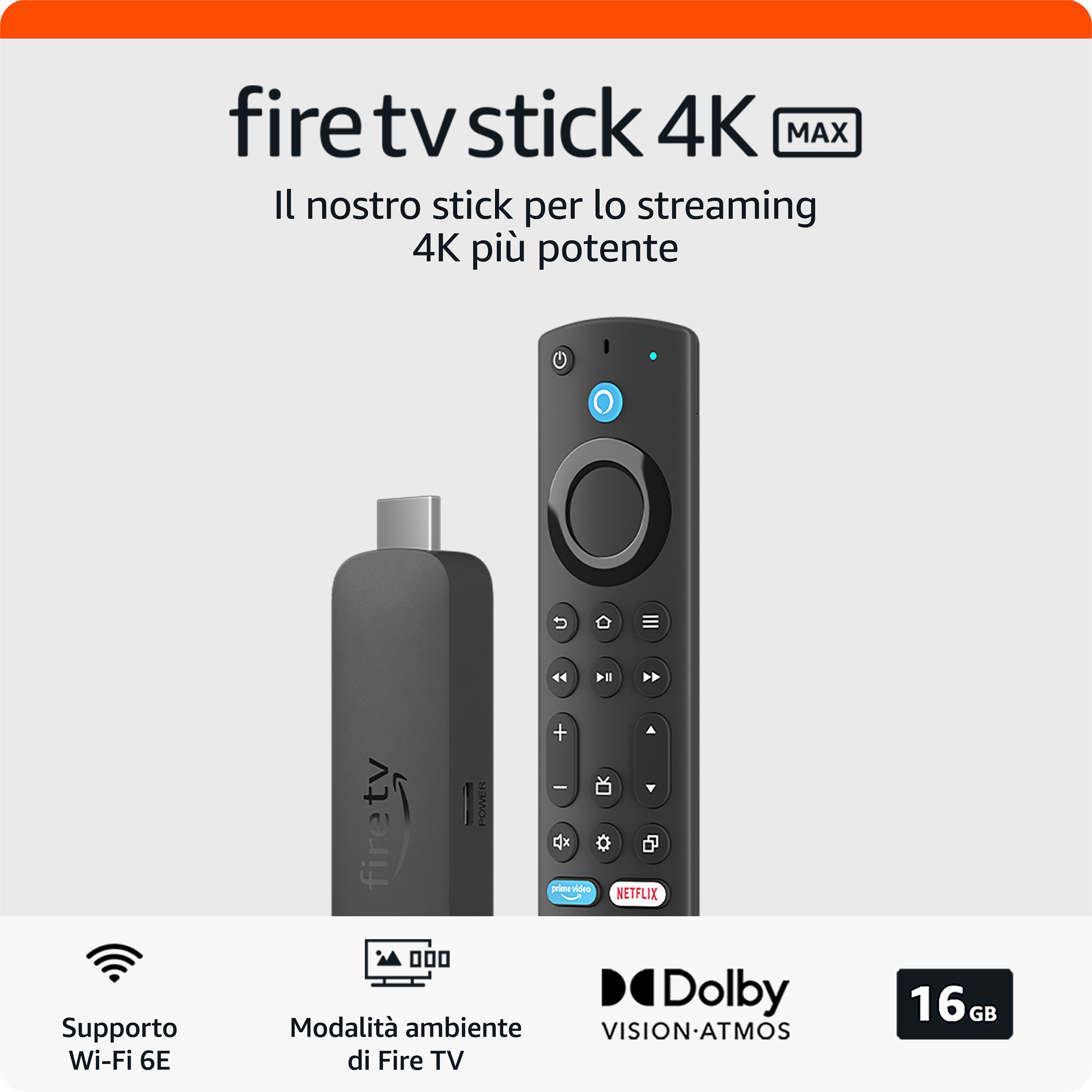 Fire TV Stick 4K Max 最新モデル 新品未開封 Reproductor multimedia | FIRE TV 4K MAX 2024 AMAZON, Negro