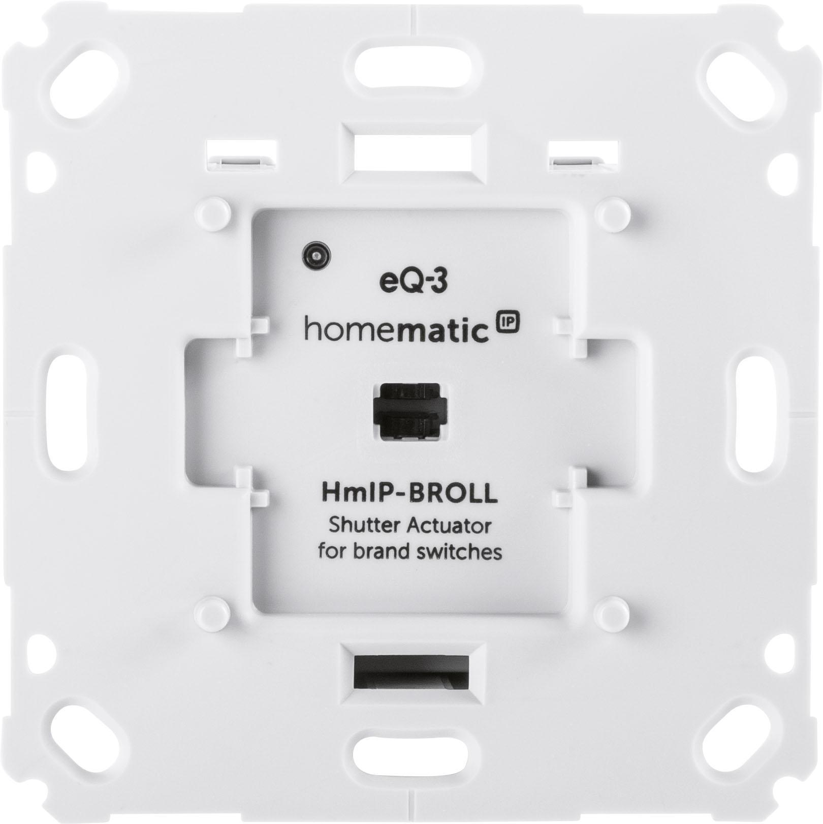 Weißer Schalteraktor mit Beschriftung eQ-3 Homematic IP HmlP-BROLL.