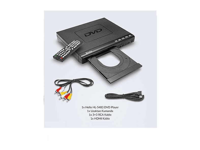 HELLO HL-5483 USB Girişli DVD Oynatıcı Fiyat & Özellik | MediaMarkt